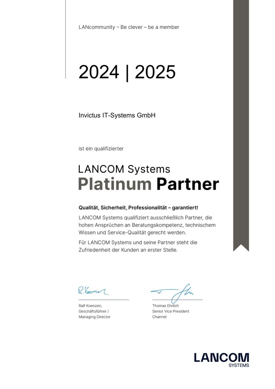 Platinum Ger Invictus IT Systems GmbH 15 Jun 2025
